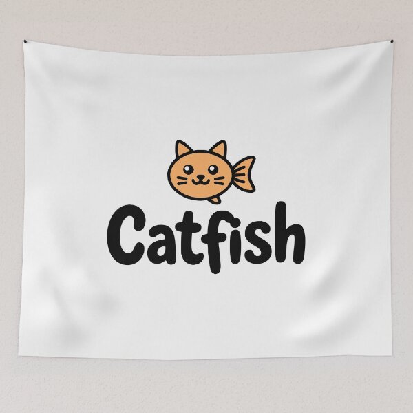 Item preview, Catfish! Cute Cat Fish Pun designed and sold by PMCreative.