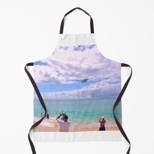 Item preview, Plane Over Turquoise Beach Waters St. Martin designed and sold by LisaWootenPhoto.