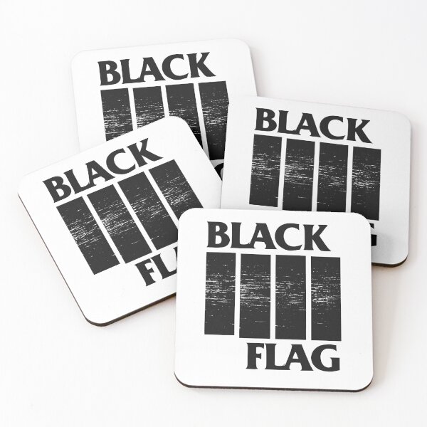 Item preview, Black Flag Logo with Grunge Texture designed and sold by loccotown168.