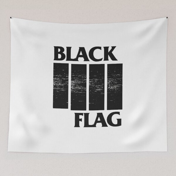 Item preview, Black Flag Logo with Grunge Texture designed and sold by loccotown168.