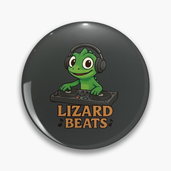 Item preview, Elio Lizard "Lizard Beats" - DJ Meme Graphic designed and sold by Amelia Design.