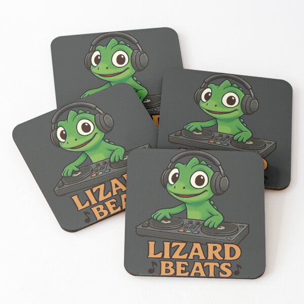 Item preview, Elio Lizard "Lizard Beats" - DJ Meme Graphic designed and sold by Amelia Design.