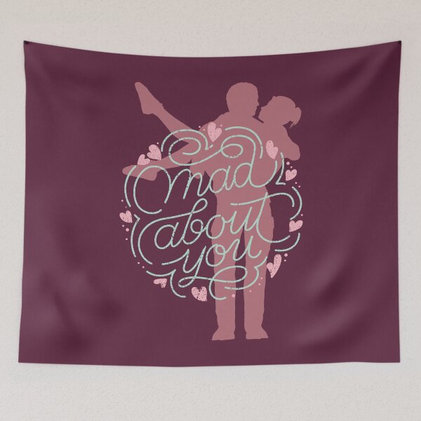 Item preview, Couple with Quote Mad About You Love Art designed and sold by ArtsyExplorer.