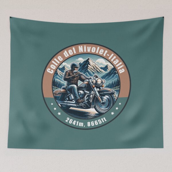 Item preview, Nivolet Pass Italy Vintage Motorcycling Design designed and sold by CynthiaGraphics.