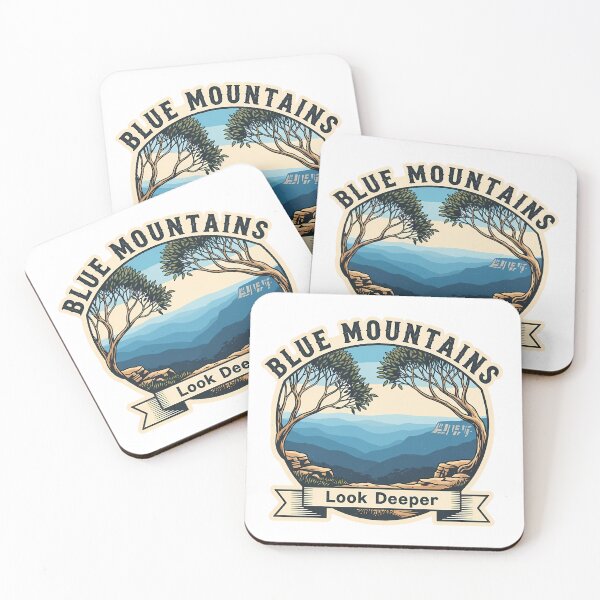Item preview, Blue Mountains National Park: A Vintage Explorer's Emblem designed and sold by Digital Dreams Arts.