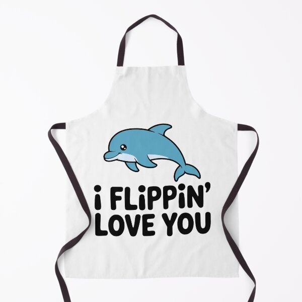 Item preview, I Flippin Love You! Cute Dolphin Pun designed and sold by PMCreative.