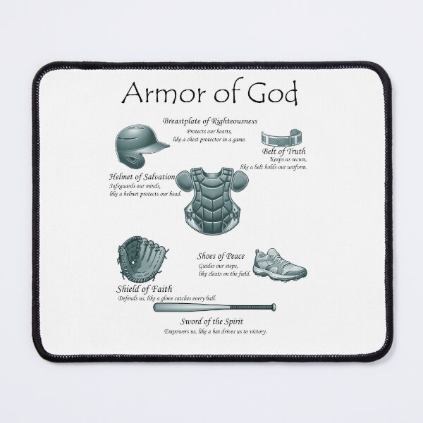 Item preview, Armor of God Inspired Baseball - Bible Quotes designed and sold by PixelorArtworks.