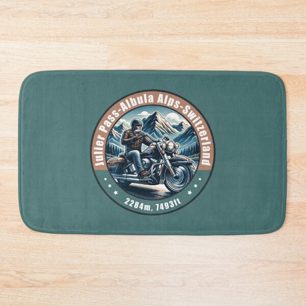 Item preview, Julier Pass Switzerland Vintage Motorcycling Design designed and sold by CynthiaGraphics.