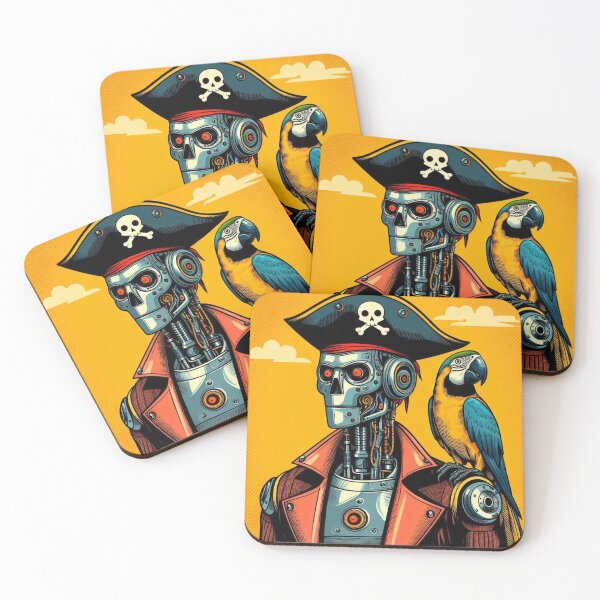 Item preview, Robot and colorful parrot  designed and sold by Dogandesighn.