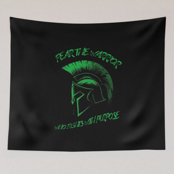 Item preview, Fear the Warrior – Spartan Helmet Quote Design designed and sold by Enea Kelo.