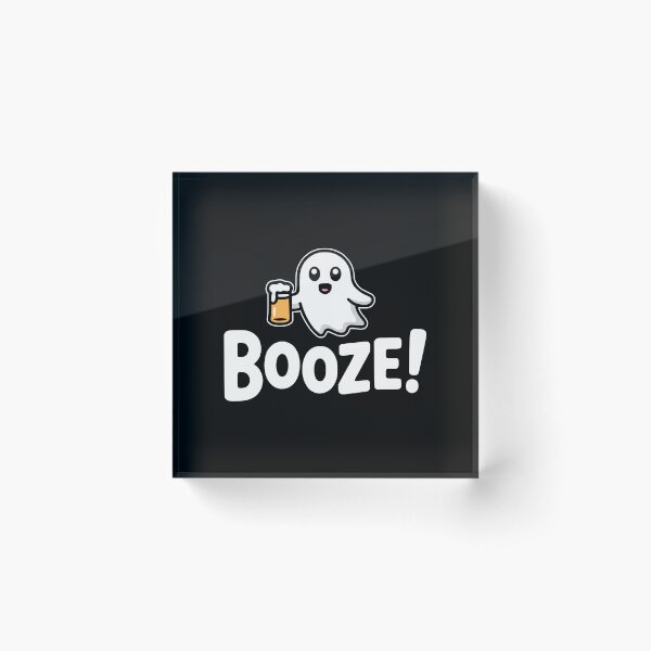 Item preview, Booze! Funny Beer Ghost Pun designed and sold by PMCreative.