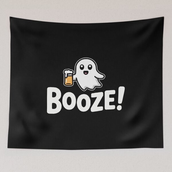 Item preview, Booze! Funny Beer Ghost Pun designed and sold by PMCreative.