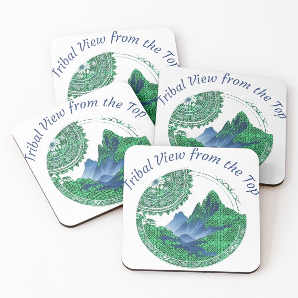 Item preview, Tribal View from the Top – Green Mountain Pattern Design designed and sold by PimTribe.