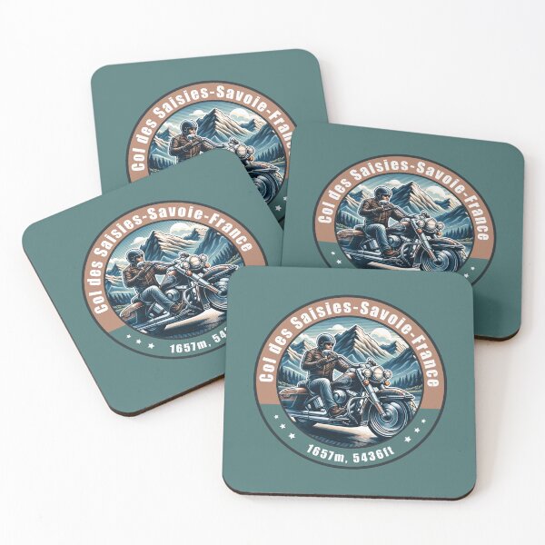 Item preview, Col des Saisies France Vintage Motorcycling Design designed and sold by CynthiaGraphics.