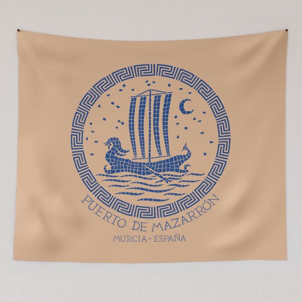 Item preview, Blue Phoenician Ship Mosaic designed and sold by mzrn-souvenirs.