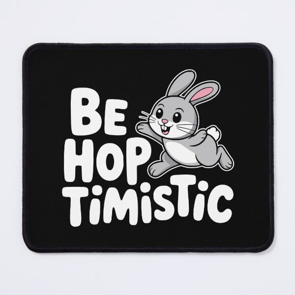 Item preview, Be Hoptimistic! Funny Rabbit Pun designed and sold by PMCreative.