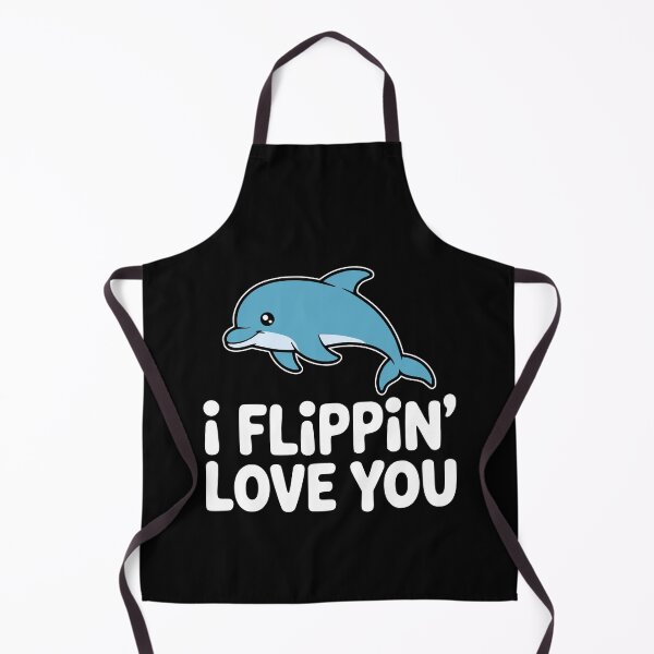 Item preview, I Flippin Love You! Funny Dolphin Pun designed and sold by PMCreative.