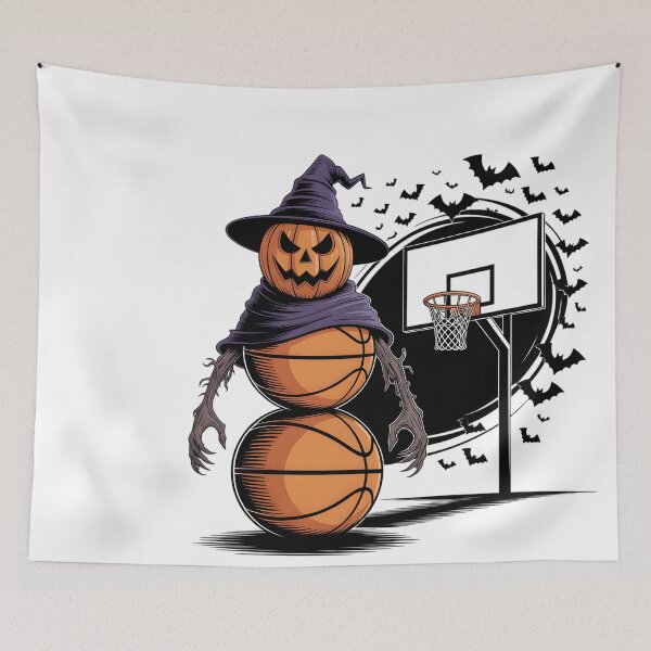 Item preview, Basketball Pumpkin Player Witch Hat Halloween Funny  designed and sold by clothesy7.