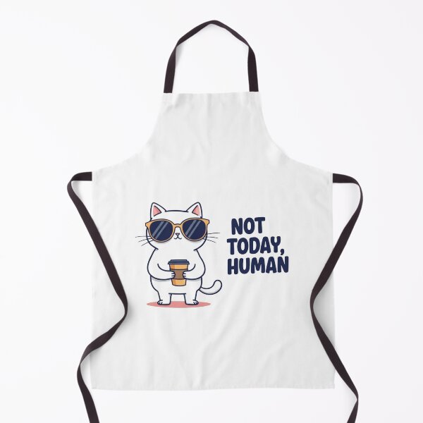 Item preview, Not Today Human – Funny Coffee Cat designed and sold by YonizaStudio.