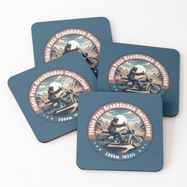 Item preview, Fluela Pass Switzerland Vintage Motorcycling Design designed and sold by CynthiaGraphics.