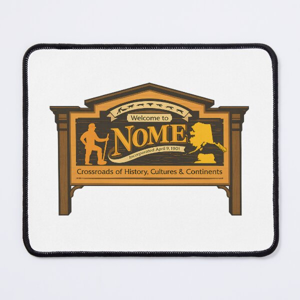 Item preview, Nome Alaska Welcome Sign – Vintage Travel Sticker & Magnet Design designed and sold by ArtSpireWorks.