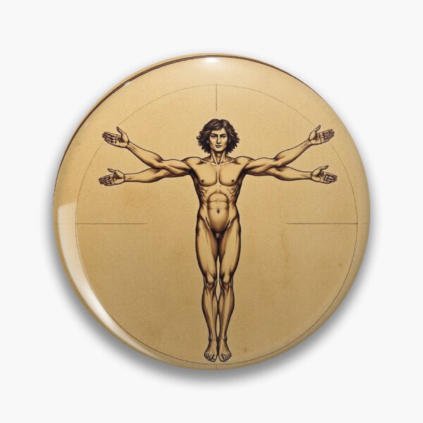 Item preview, AI Da Vinci Vitruvian man designed and sold by LCPcreations.