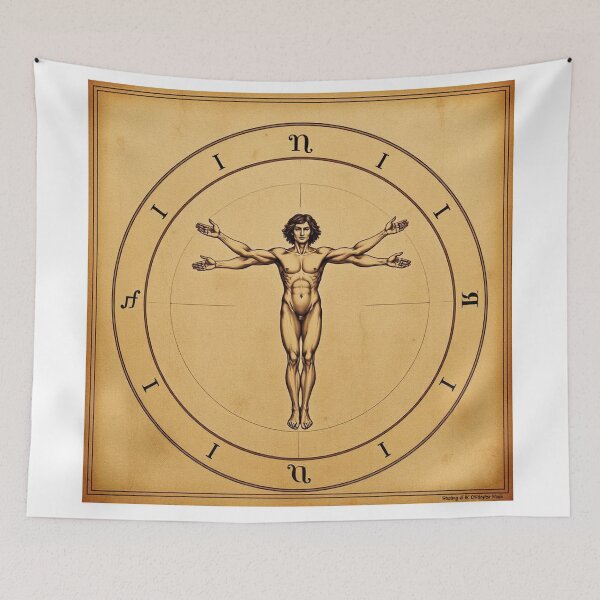 Item preview, AI Da Vinci Vitruvian man designed and sold by LCPcreations.