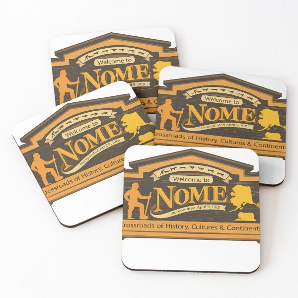 Item preview, Nome Alaska Welcome Sign – Vintage Travel Sticker & Magnet Design designed and sold by ArtSpireWorks.