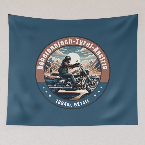 Item preview, Hahntennjoch Austria Vintage Motorcycling Design designed and sold by CynthiaGraphics.