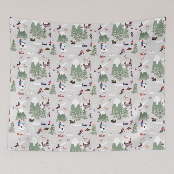Item preview, Snow Skiing Ski Slopes Landscape designed and sold by idovedesign.