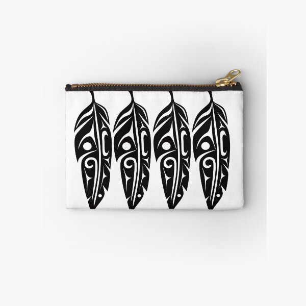 Item preview, Four Feathers (Black) designed and sold by Lou-ann Neel.