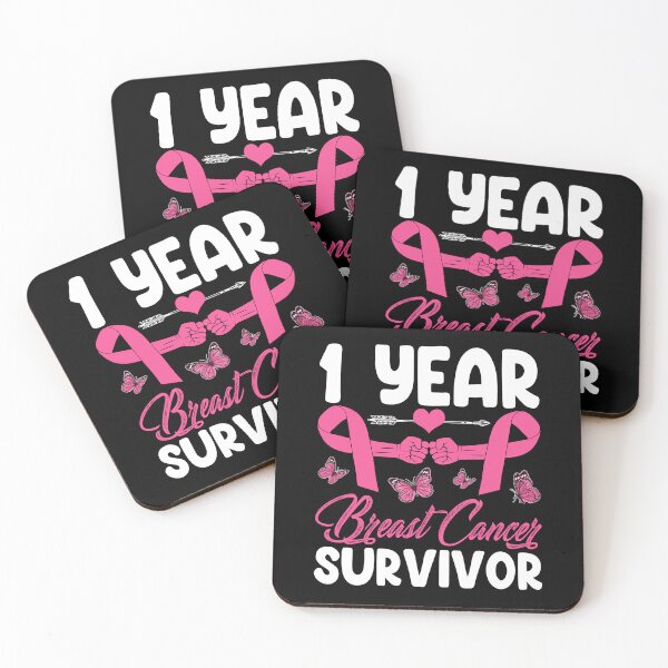 Item preview, 1 Years Survivor Women Breast Cancer Awareness designed and sold by PonceRichey.