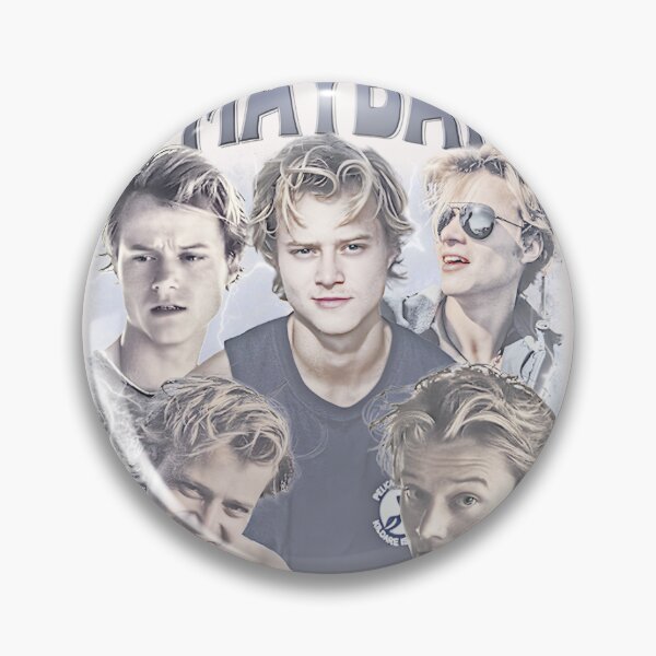 Item preview, Vintage Lightning Collage Art Print: Cool Blond Guy Aesthetic designed and sold by ChelseyKeranART.
