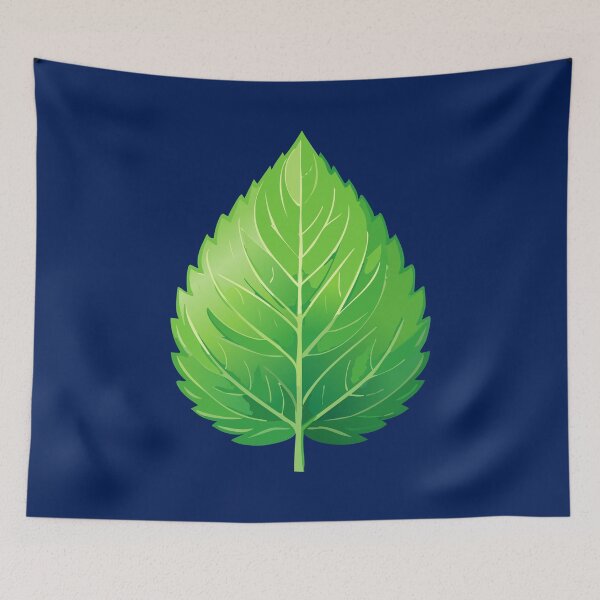 Item preview, Mint Leaf Illustration Colorful Plant Art designed and sold by KrisSidDesigns.