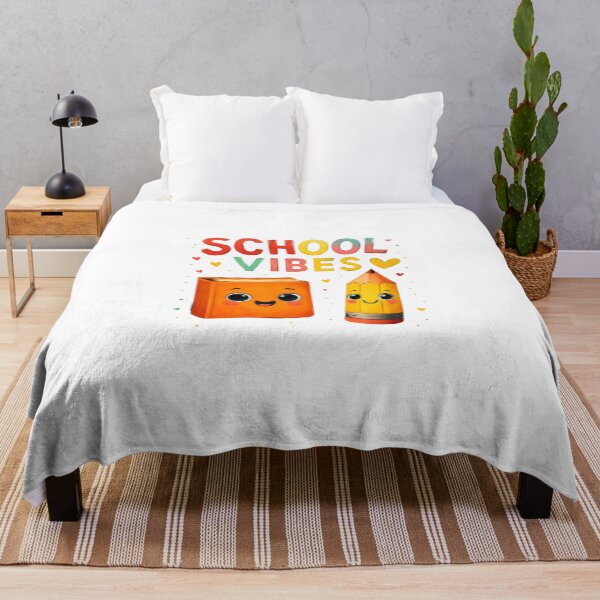 Item preview, School Vibes Cute Cartoon Book and Pencil Design designed and sold by Liv Solara.