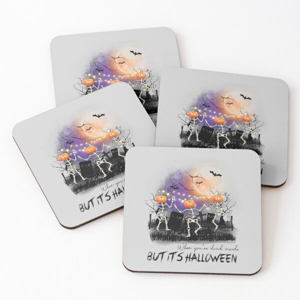 Item preview, When you're dead inside but it's Halloween  designed and sold by NettiesWallArt.