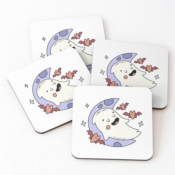 Item preview, Happy Ghost and Bats designed and sold by Panna Limon Store.