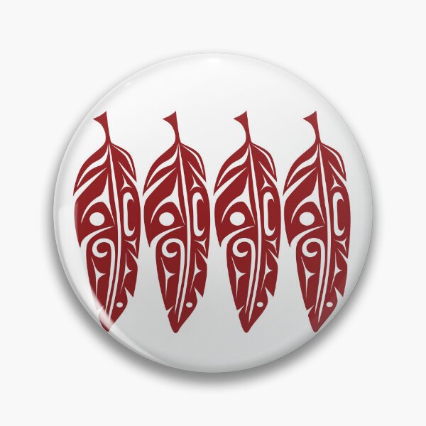 Item preview, Four Feathers (Red) designed and sold by Lou-ann Neel.