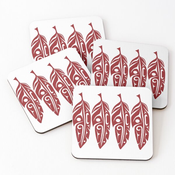 Item preview, Four Feathers (Red) designed and sold by Lou-ann Neel.