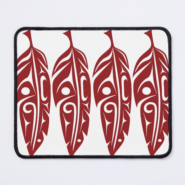 Item preview, Four Feathers (Red) designed and sold by Lou-ann Neel.