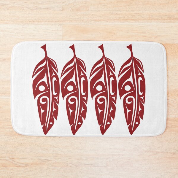 Item preview, Four Feathers (Red) designed and sold by Lou-ann Neel.