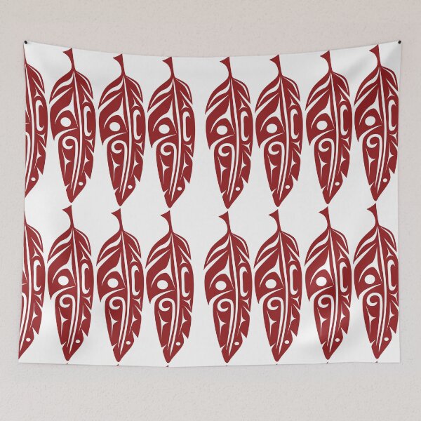 Item preview, Four Feathers (Red) designed and sold by Lou-ann Neel.