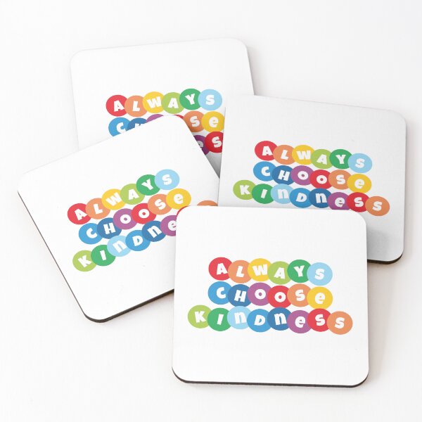 Item preview, Be kind Always choose kindness a motivational saying - Colored Letters Boggle Style  designed and sold by SkeletonsDanger.