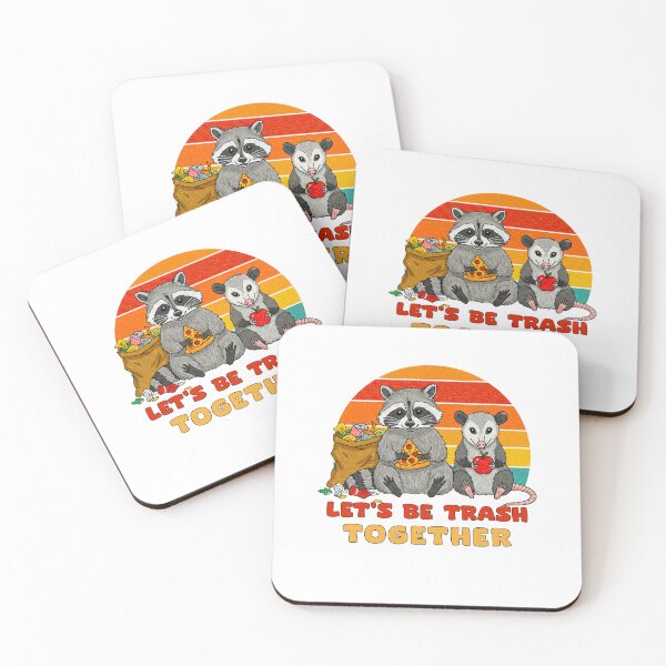 Item preview, Let's Be Trash Together Raccoon designed and sold by TeeARTHY.