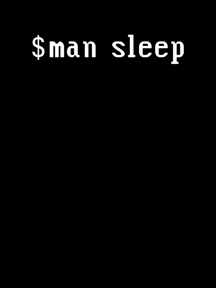 Thumbnail 7 of 7, Oversized T-Shirt, Man Sleep Linux Command - Linux Tech Humor Devops Sysadmin Backend Developer designed and sold by Chengly.