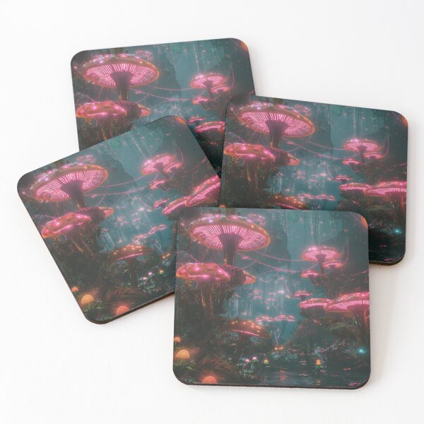 Item preview, Neon Fungi Forest designed and sold by Muflerdrift.