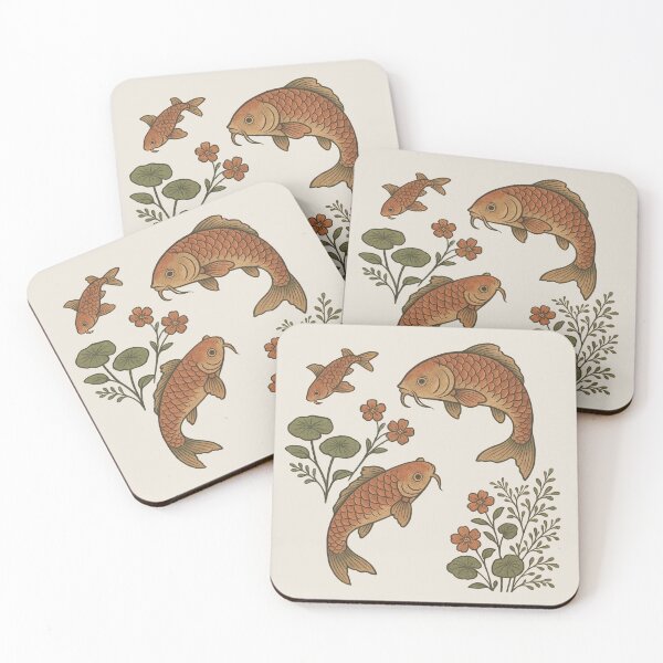 Item preview, Retro Japanese Koi Art designed and sold by Piralez.