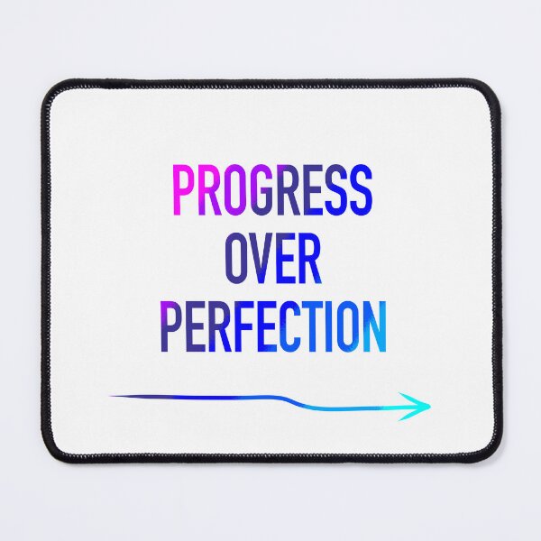 Item preview, Progress Over Perfection Typography designed and sold by EastgateVision.