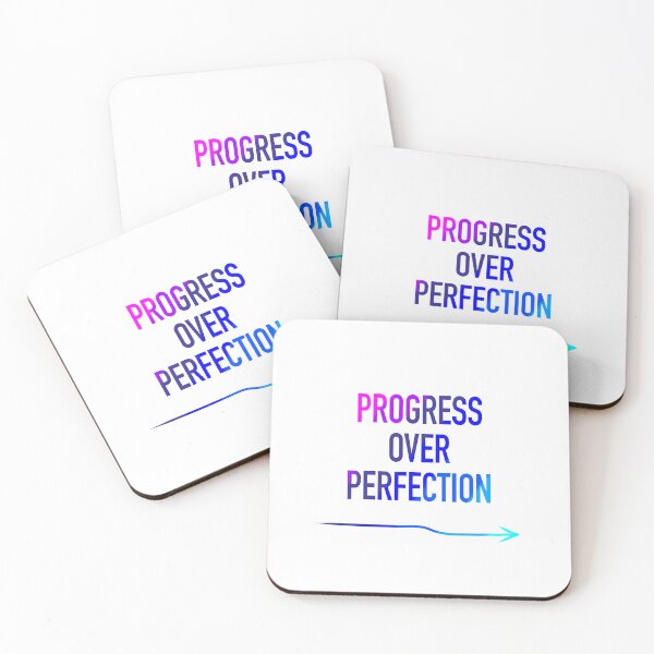 Item preview, Progress Over Perfection Typography designed and sold by EastgateVision.