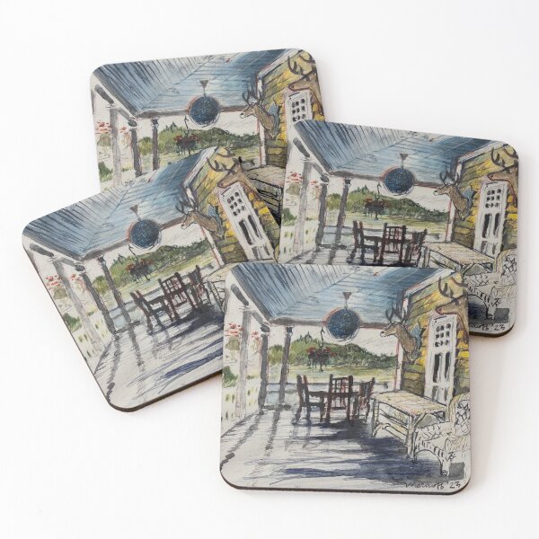 Item preview, The porch at the Main House at the N in Pottersville, New York designed and sold by AdirondackArtist.